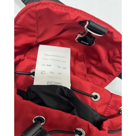Moncler Dauphine Nylon Backpack in Dark Red - Picture 9 of 9